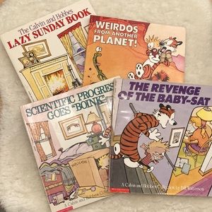 Lot of Calvin and Hobbes comics (4 total)